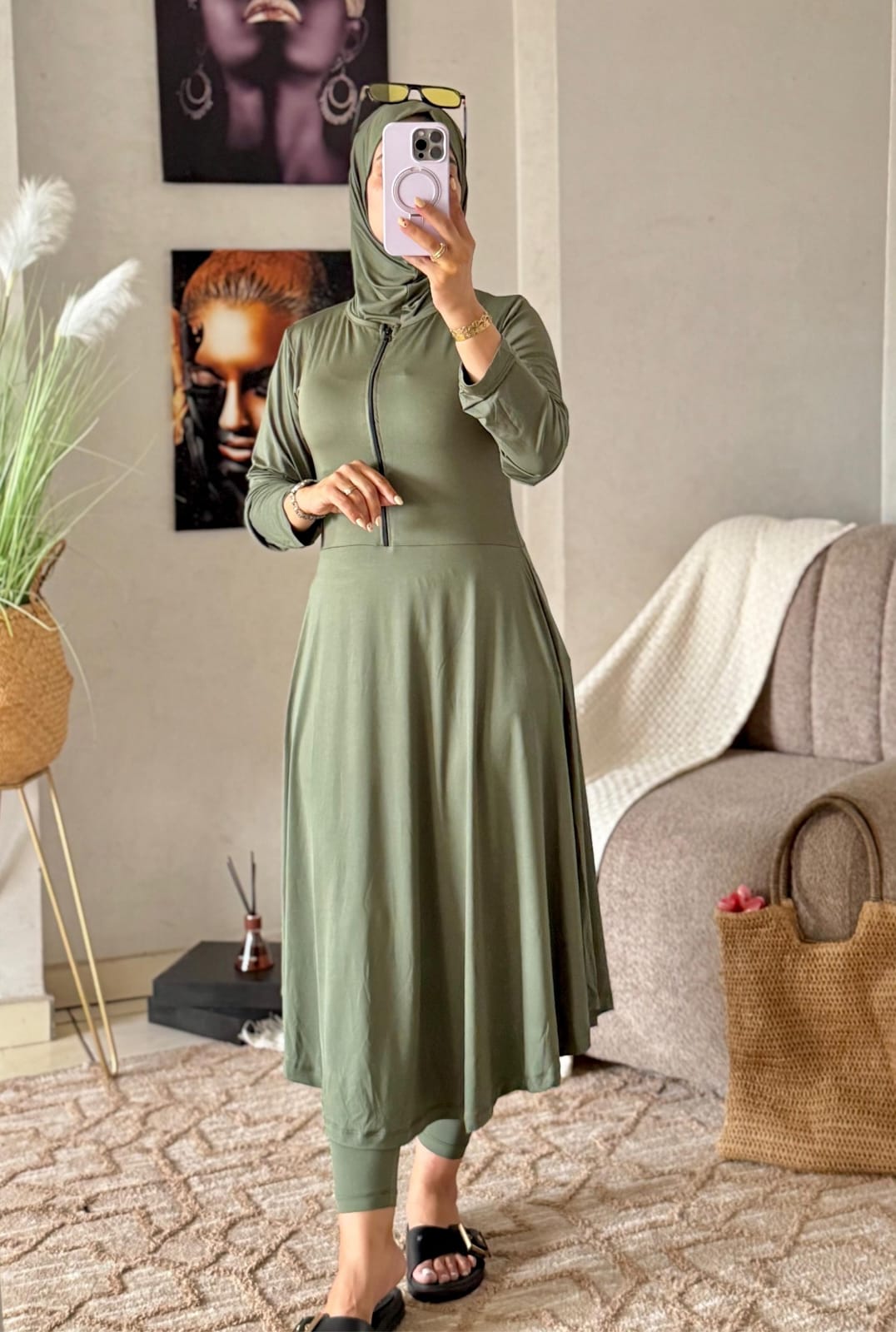 ✨ بوركيني للمحجبات طويل ✨
